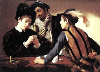 Caravaggio, I bari (Wikipedia)