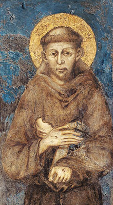 Cimabue, Maestà di Assisi, particolare (Wikipedia)